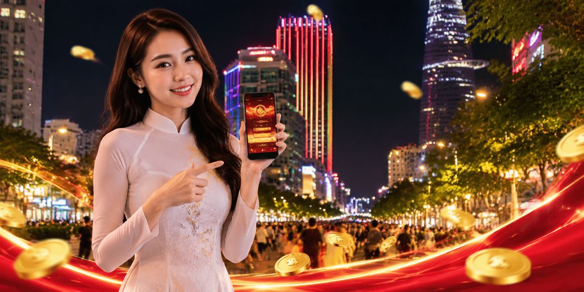Người dùng tại Hồ Chí Minh trải nghiệm casino di động với trang phục áo dài truyền thống