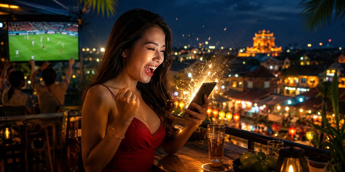 Người hâm mộ bóng đá theo dõi tỷ lệ kèo trận đấu tại Huế bên ly cà phê buổi sáng