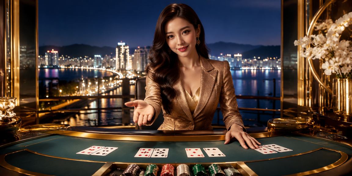 Bàn Baccarat live casino với trang phục áo dài tại Quy Nhơn